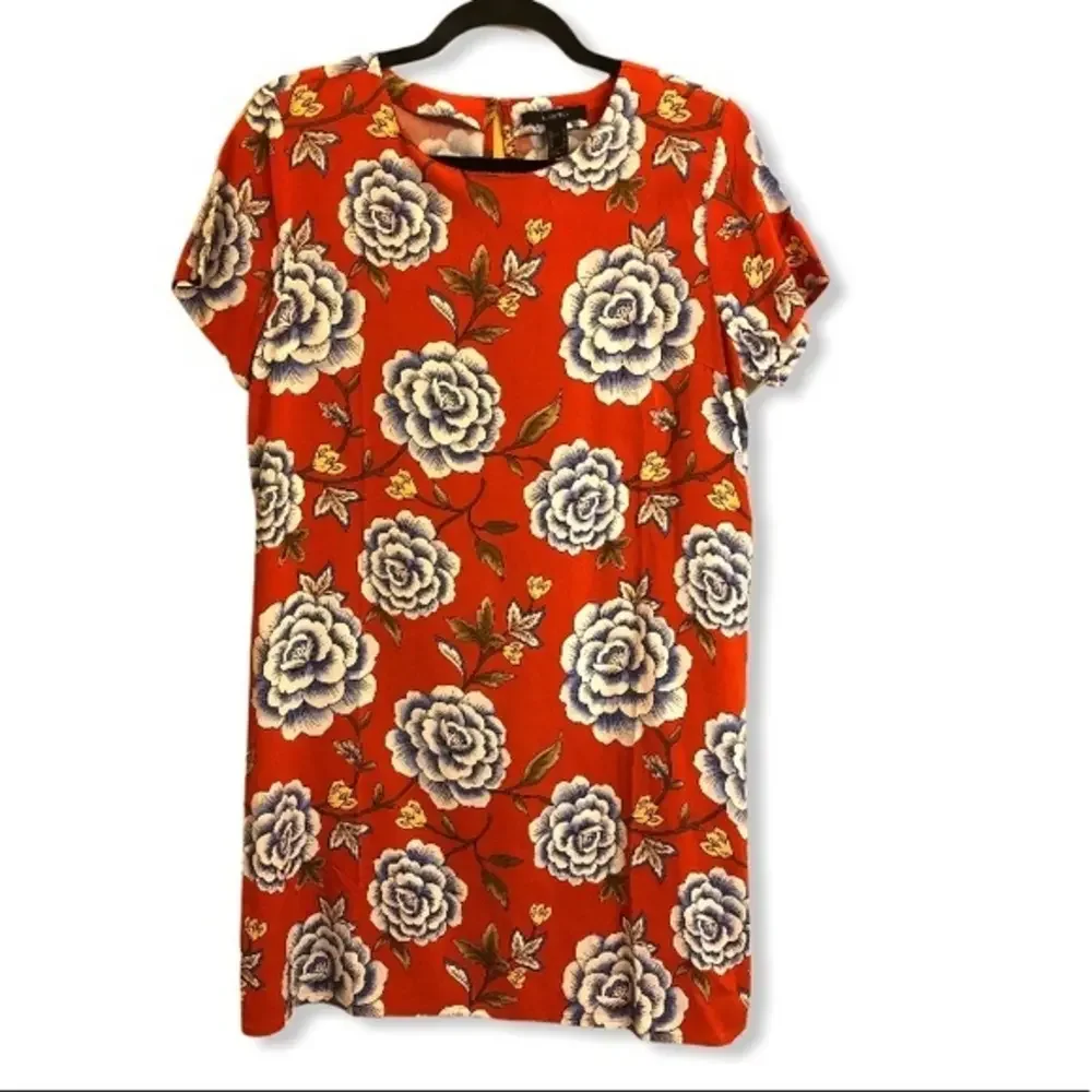 Forever 21 Burnt Orange‎ Floral Dress Medium NEW